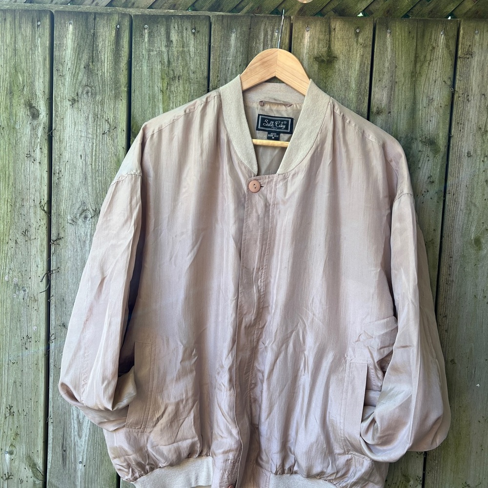 Vintage 100% Silk Women’s Jacket XL